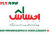 Ehsaas Undergraduate Scholarship Program 2021