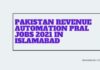 Pakistan Revenue Automation PRAL Jobs 2021 in Islamabad