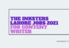 The Inksters Lahore Jobs 2021 for Content Writer