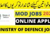 Ministry of Defence Jobs 2021- FPSC Online Application Form