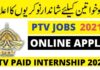 Ptv jobs online apply for paid internship 2021