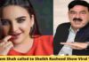 Hareem Shah called to Sheikh Rasheed during the Live show and he has given shut up call to her