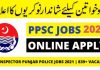 Sub Inspector Punjab police Jobs 2021 Online Apply