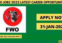 FWO Jobs 2022 online Apply