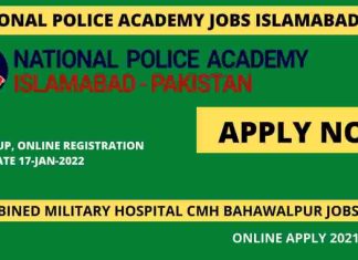 National Police Academy Jobs Islamabad 2022