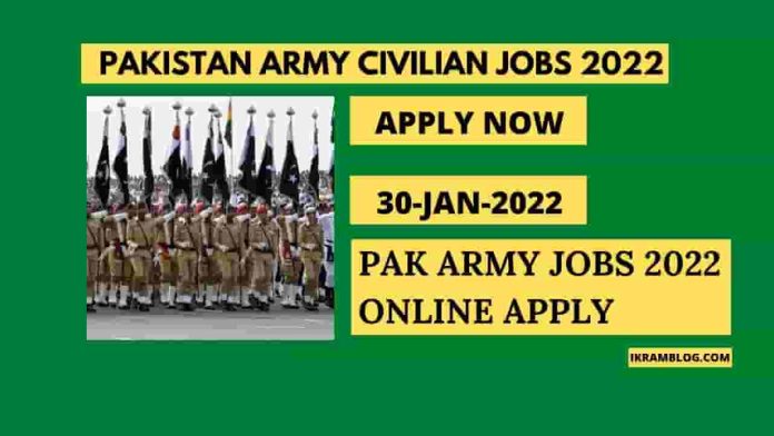 Pak Army Jobs 2022 online Apply