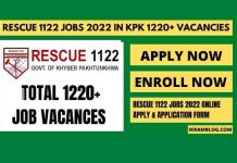 Rescue 1122 Jobs 2022 Online Apply