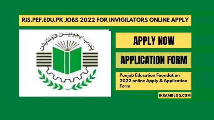 ris.pef.edu.pk jobs 2022 for Invigilators Online Apply