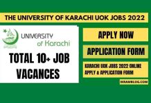 university of Karachi jobs 2022