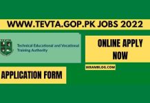 www.tevta.gop.pk jobs 2022